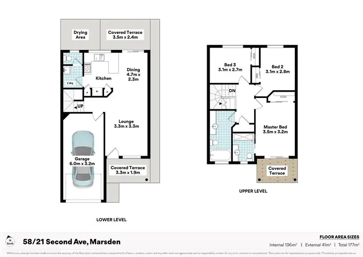 Floorplan of Homely townhouse listing, 58/21 Second Avenue, Marsden QLD 4132