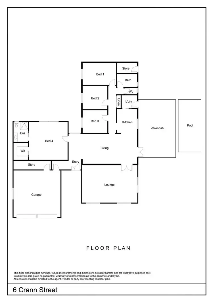 Floorplan of Homely house listing, 6 Crann Street, Gillen NT 870