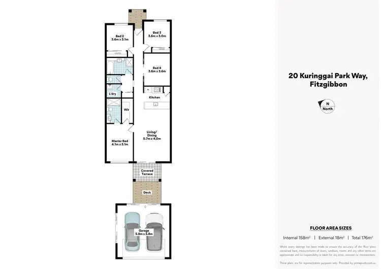 Floorplan of Homely house listing, 20 Kuringgai Park Way, Fitzgibbon QLD 4018