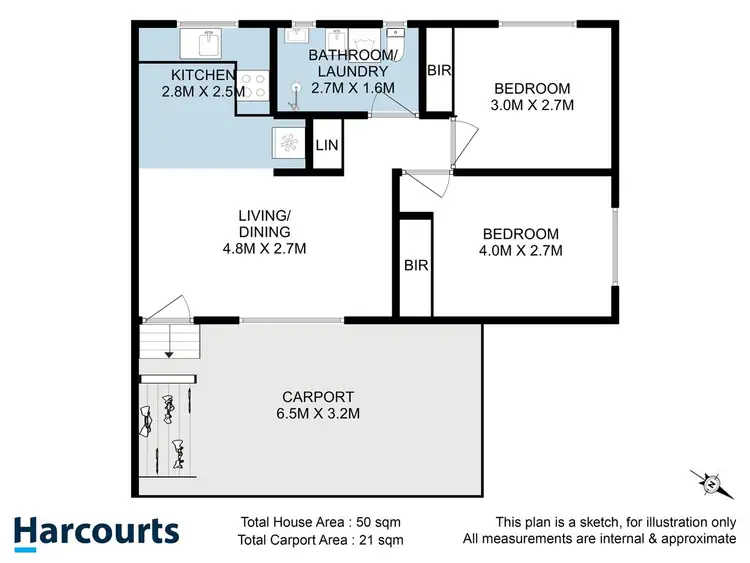 Floorplan of Homely unit listing, 18/1 Lynch Avenue, Huonville TAS 7109
