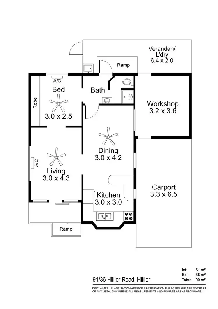 Floorplan of Homely retirement listing, 36 Hillier Road, Site 91 Fifth Avenue, Hillier SA 5116