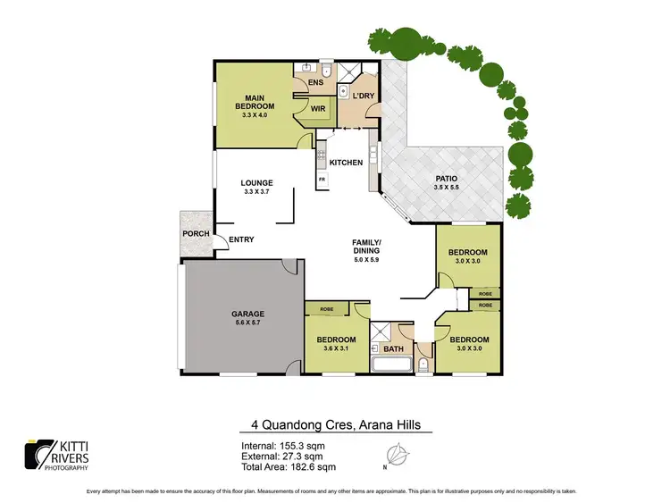 Floorplan of Homely house listing, 4 Quandong Crescent, Arana Hills QLD 4054