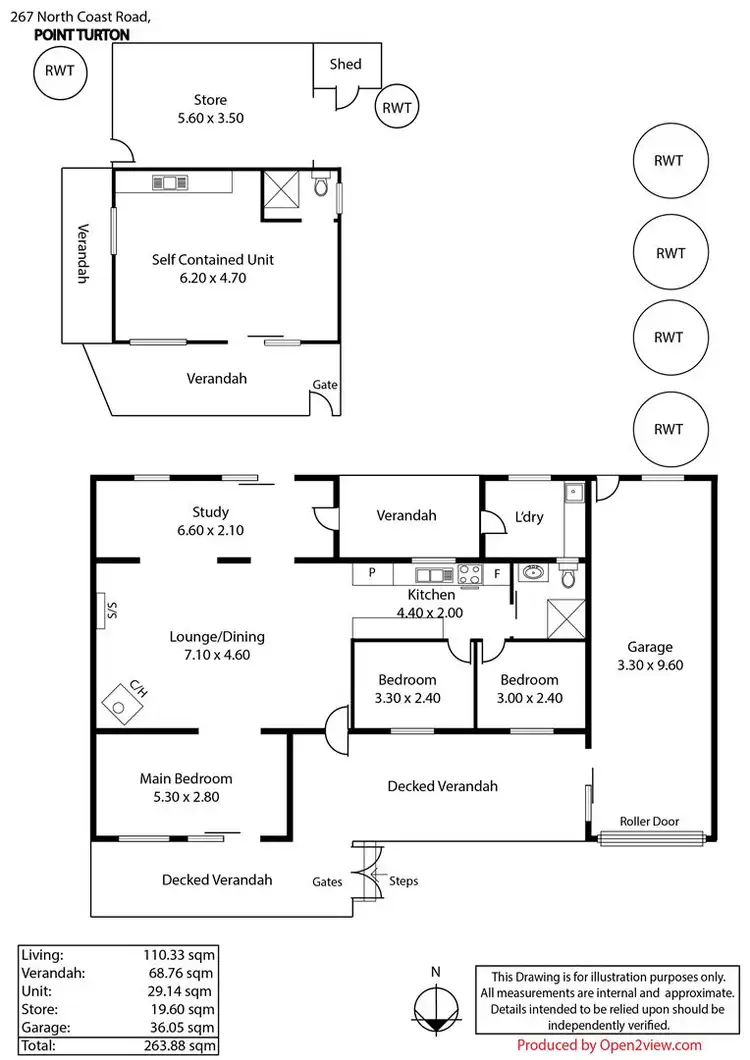 Floorplan of Homely house listing, 267 North Coast Road, Point Turton SA 5575