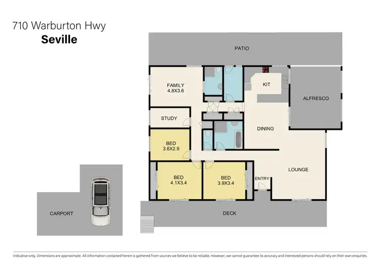 Floorplan of Homely house listing, 710 Warburton Highway, Seville VIC 3139