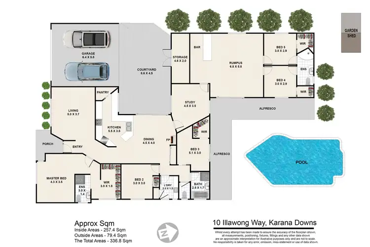 Floorplan of Homely house listing, 10 Illawong Way, Karana Downs QLD 4306