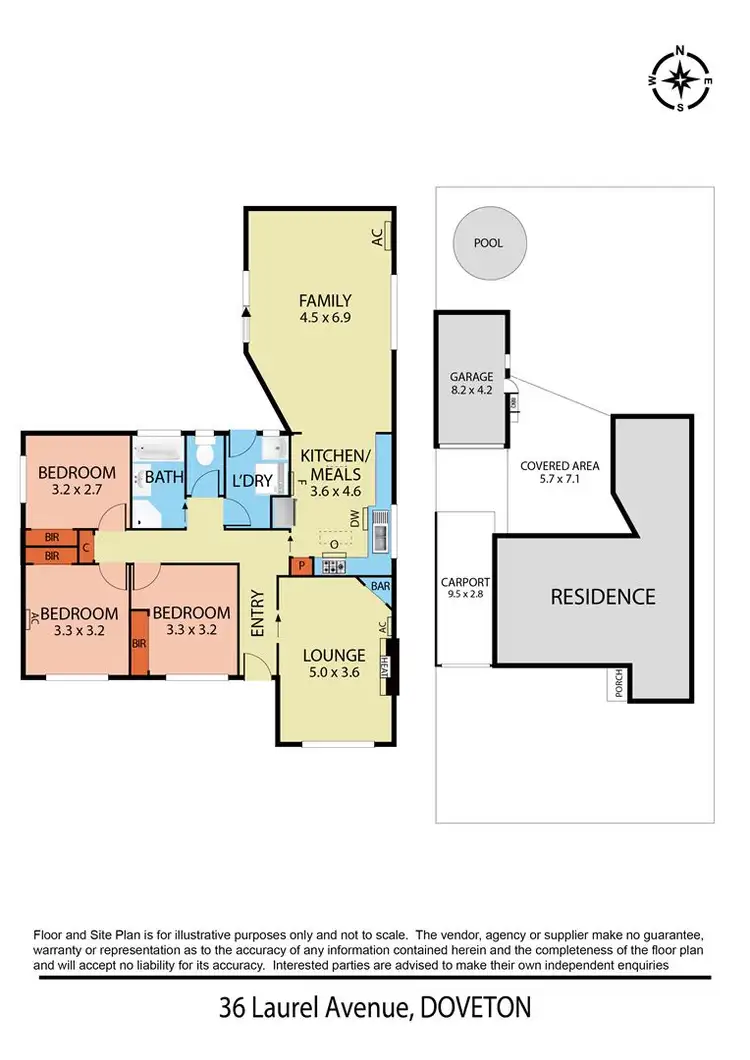 Floorplan of Homely house listing, 36 Laurel Avenue, Doveton VIC 3177