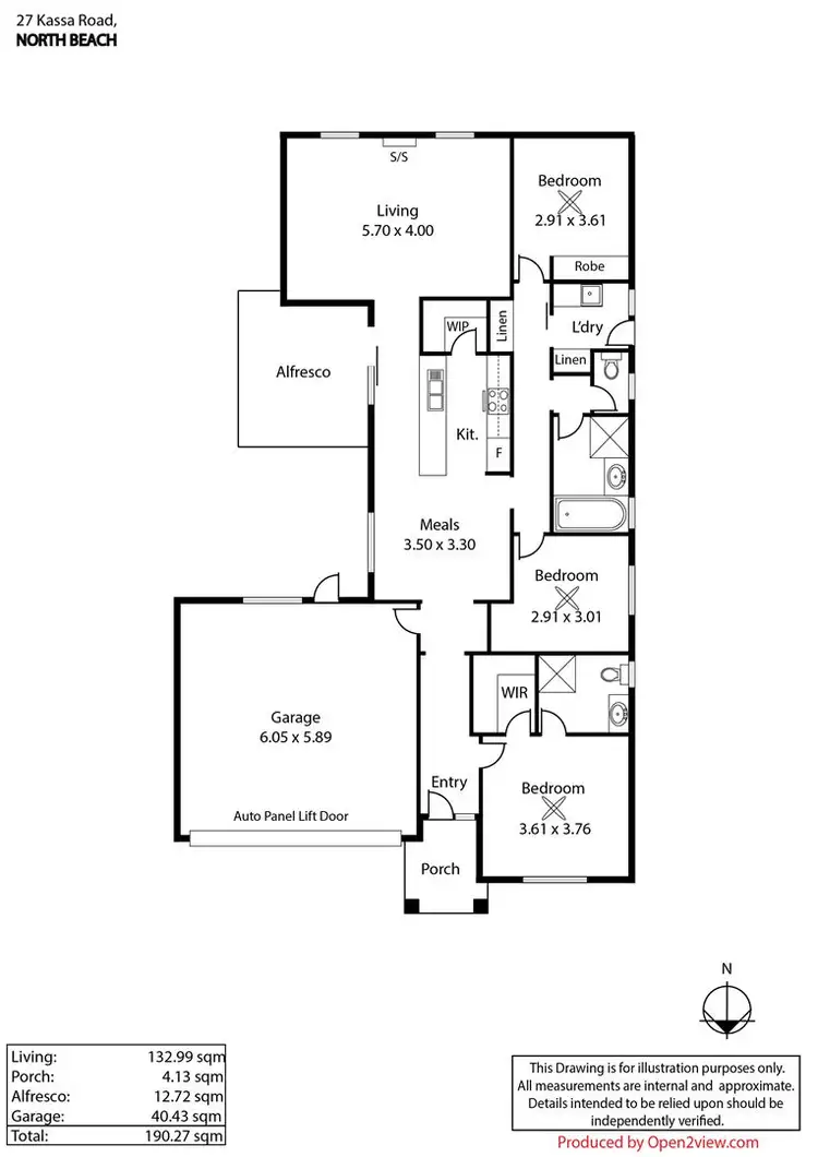 Floorplan of Homely house listing, 27 Kassa Road, North Beach SA 5556