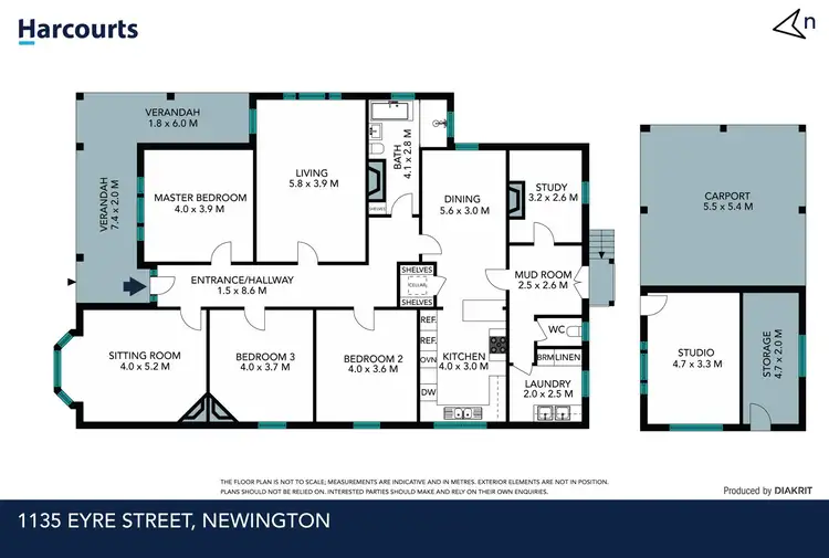 Floorplan of Homely house listing, 1135 Eyre Street, Newington VIC 3350