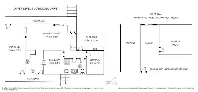 Floorplan of Homely house listing, 8 Cobrooga Drive, St Helens TAS 7216