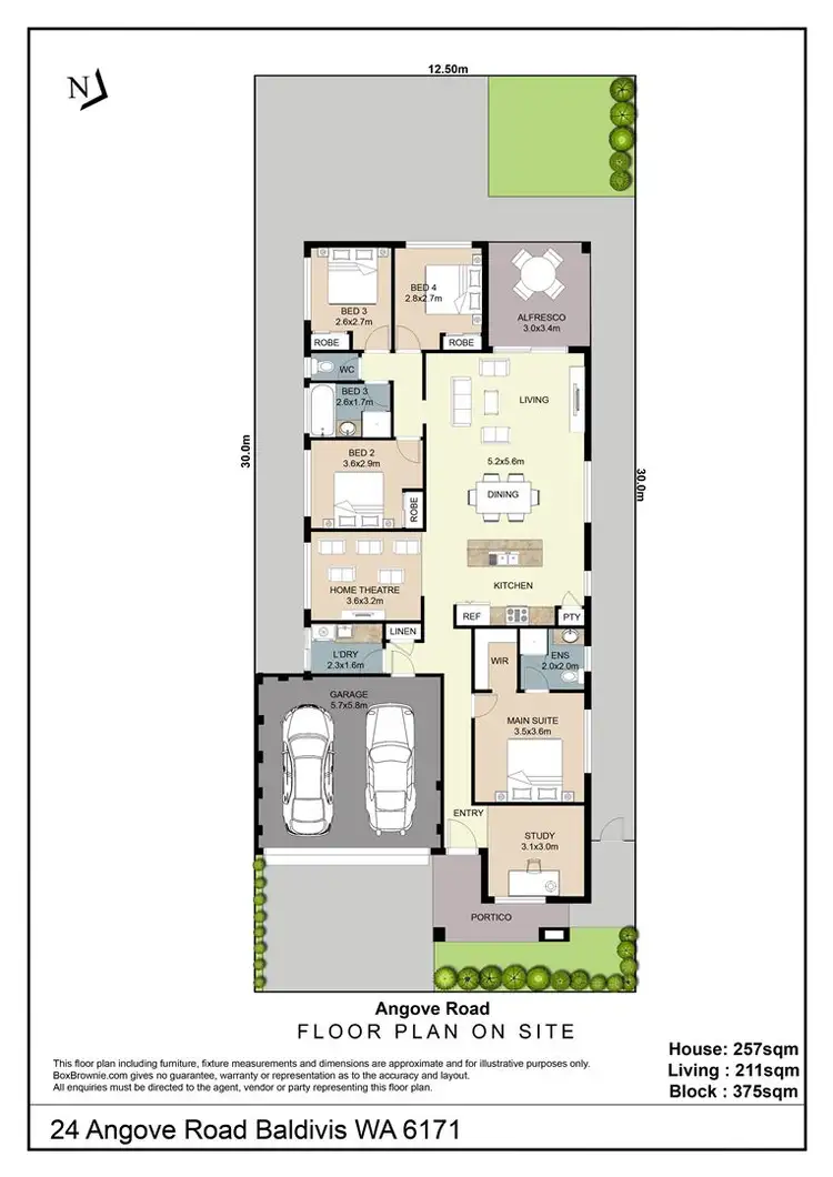 Floorplan of Homely house listing, 24 Angove Road, Baldivis WA 6171