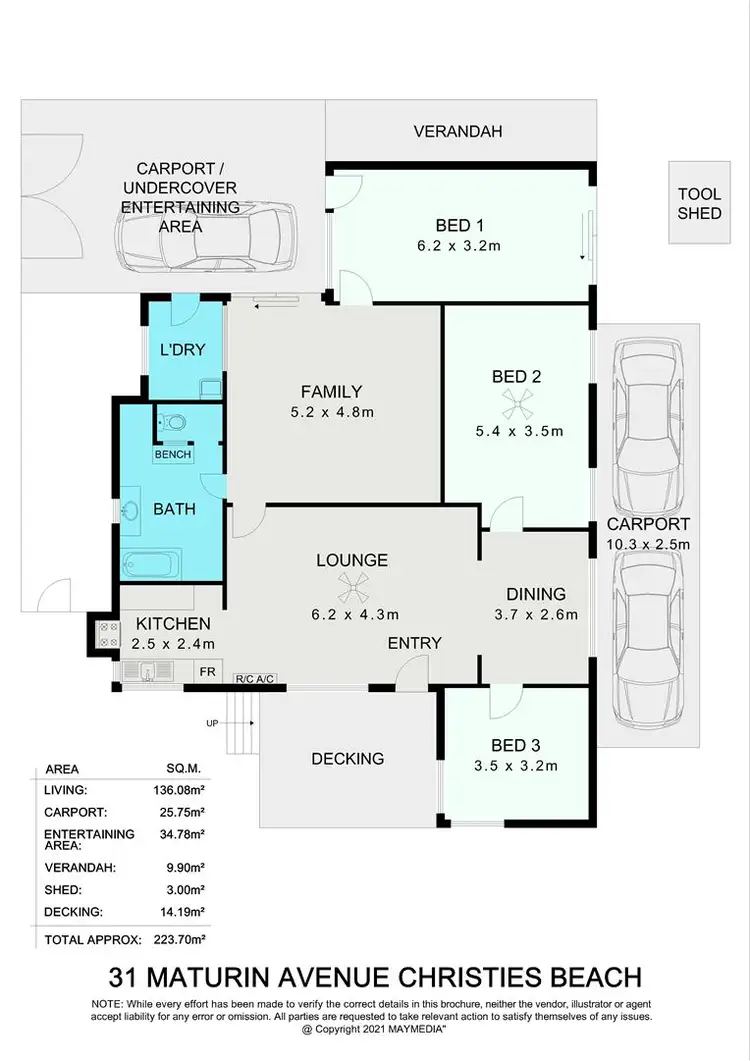 Floorplan of Homely house listing, 31 Maturin Avenue, Christies Beach SA 5165