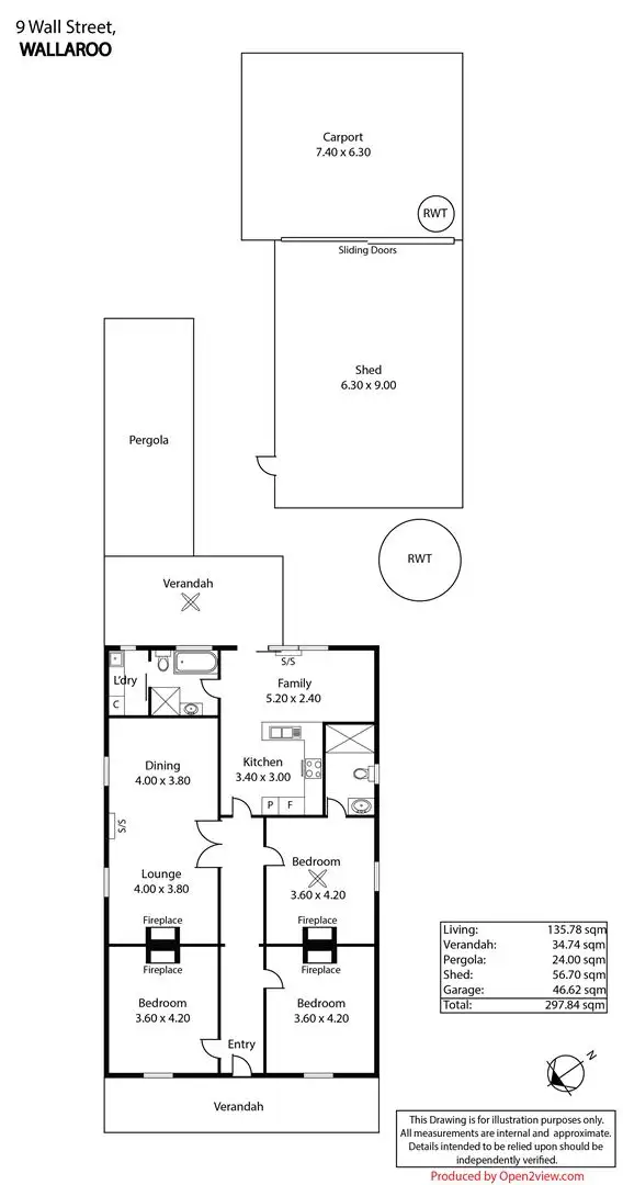 Floorplan of Homely house listing, 9 Hall Street, Wallaroo SA 5556