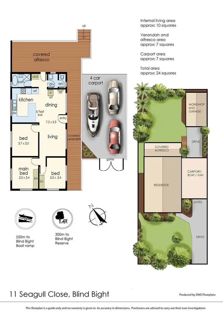 Floorplan of Homely house listing, 11 Seagull Close, Blind Bight VIC 3980