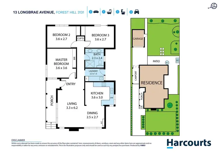 Floorplan of Homely house listing, 13 Longbrae Avenue, Forest Hill VIC 3131
