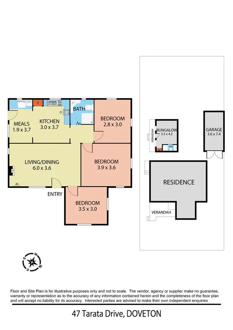 Floorplan of Homely house listing, 47 Tarata Drive, Doveton VIC 3177