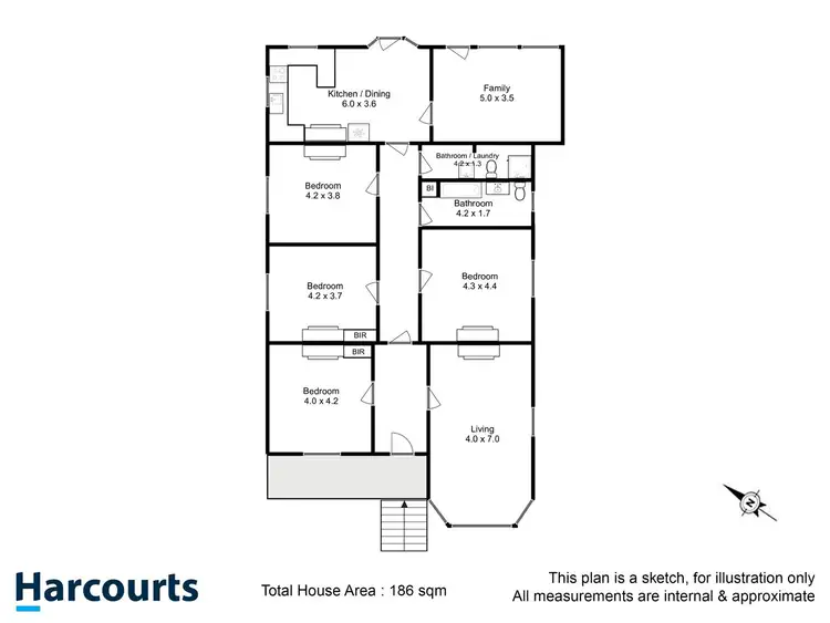 Floorplan of Homely house listing, 1 Bayley Street, Glebe TAS 7000