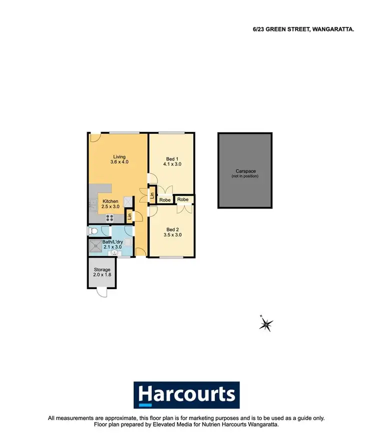 Floorplan of Homely flat listing, 6/23 Green Street, Wangaratta VIC 3677