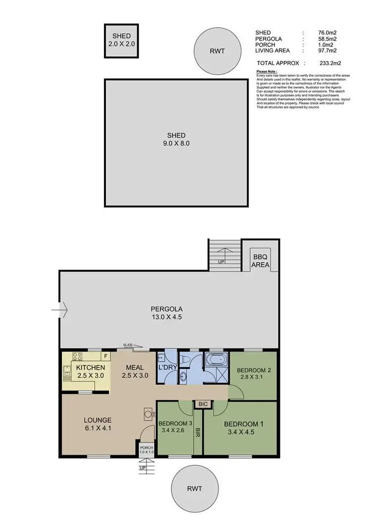 Floorplan of Homely house listing, 41 Luck Street, Macclesfield SA 5153