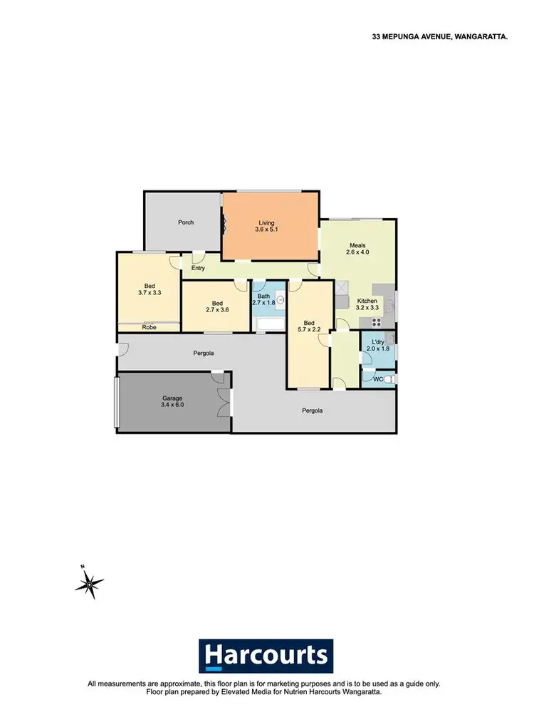 Floorplan of Homely house listing, 33 Mepunga Avenue, Wangaratta VIC 3677