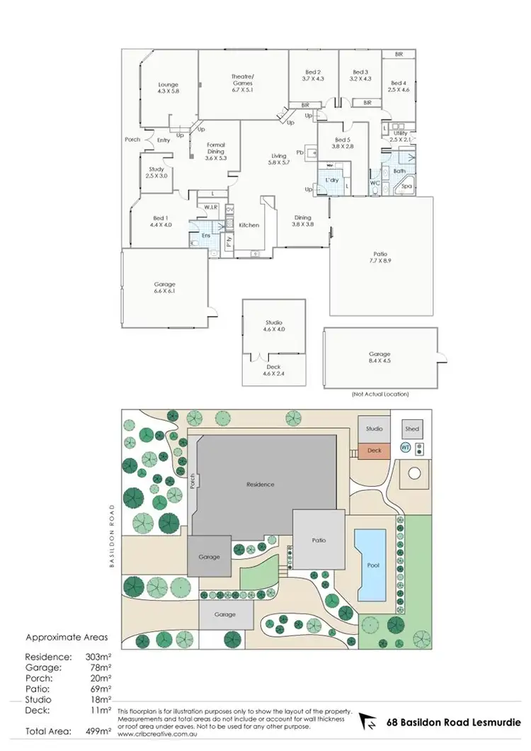 Floorplan of Homely house listing, 68 Basildon Road, Lesmurdie WA 6076