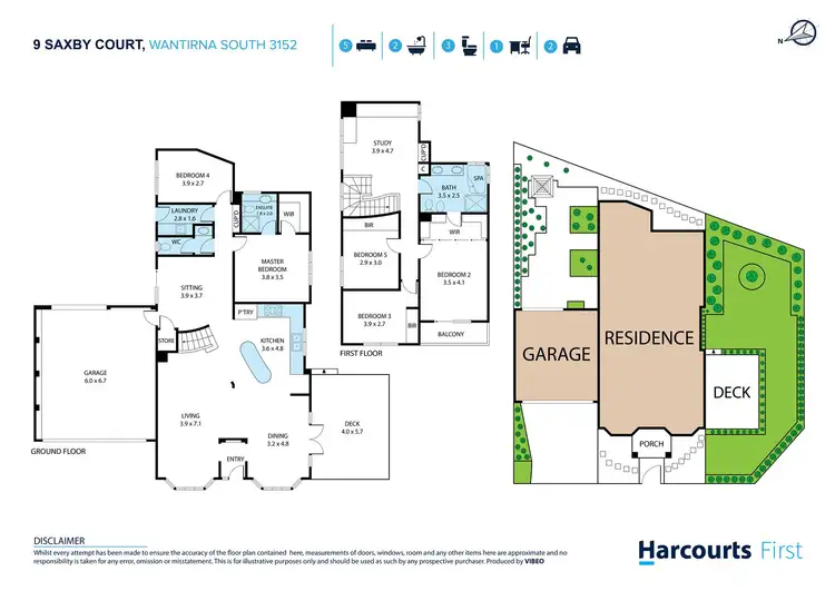 Floorplan of Homely house listing, 9 Saxby Court, Wantirna South VIC 3152
