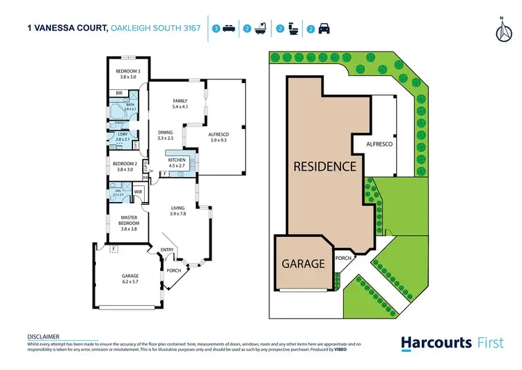 Floorplan of Homely house listing, 1 Vanessa Court, Oakleigh South VIC 3167