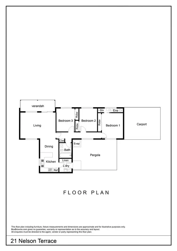 Floorplan of Homely house listing, 21 Nelson Terrace, Araluen NT 870