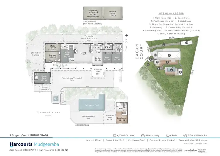 Floorplan of Homely house listing, 1 Bagan Court, Mudgeeraba QLD 4213