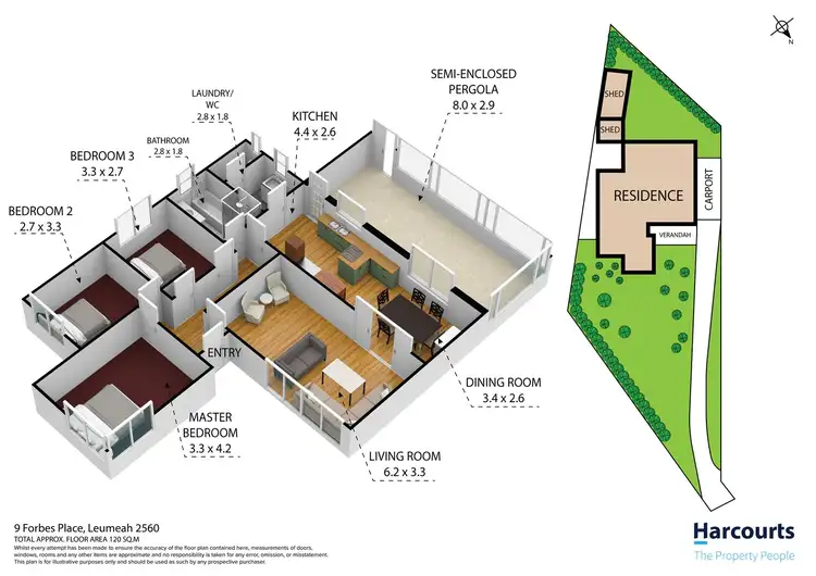 Floorplan of Homely house listing, 9 Forbes Place, Leumeah NSW 2560
