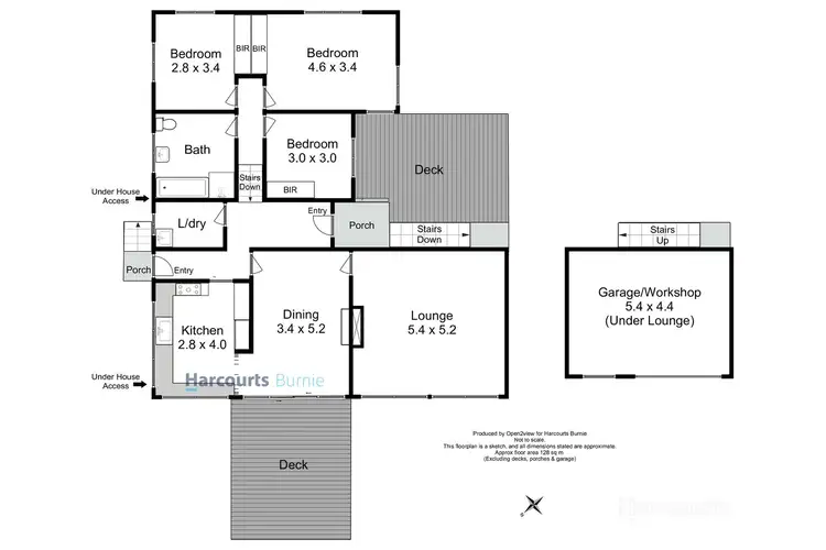 Floorplan of Homely house listing, 15 Villiers Street, Parklands TAS 7320