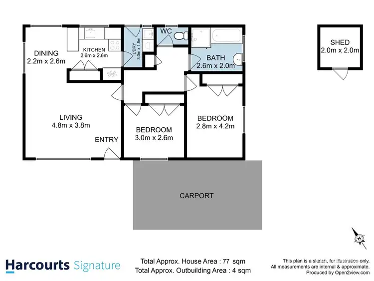 Floorplan of Homely villa listing, 17 Rodman Court, Glenorchy TAS 7010