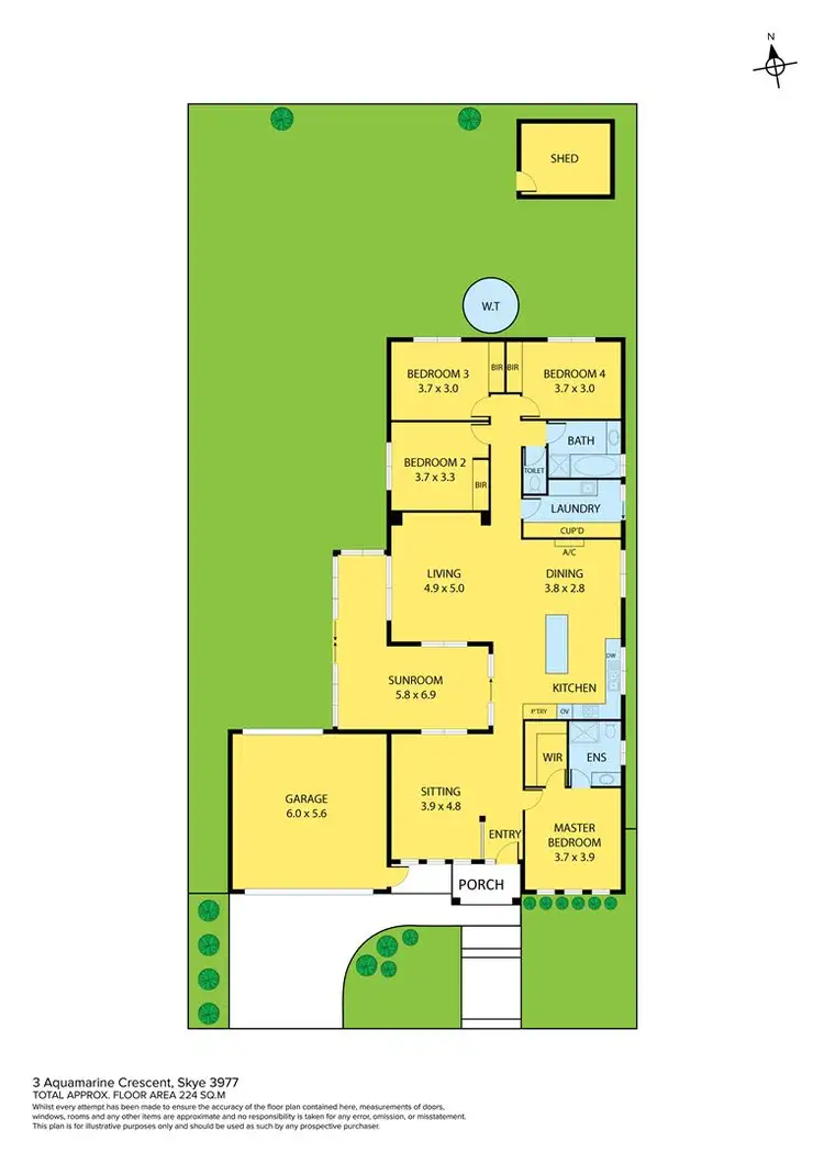 Floorplan of Homely house listing, 3 Aquamarine Cresent, Skye VIC 3977