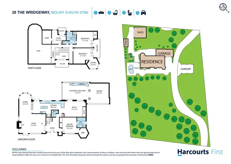 Floorplan of Homely house listing, 28 The Wridgeway, Mount Evelyn VIC 3796