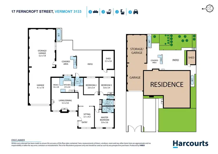 Floorplan of Homely house listing, 17 Ferncroft Street, Vermont VIC 3133