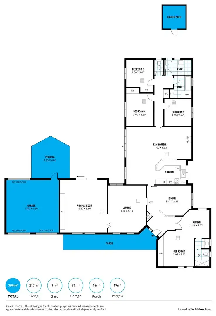 Floorplan of Homely house listing, 12 Kingfisher Circuit, Flagstaff Hill SA 5159