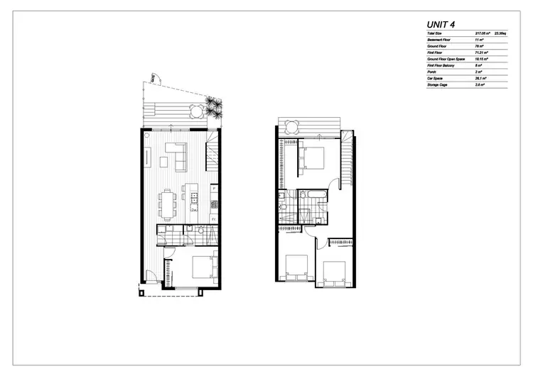 Floorplan of Homely townhouse listing, 1/24 Bayley Grove, Doncaster VIC 3108
