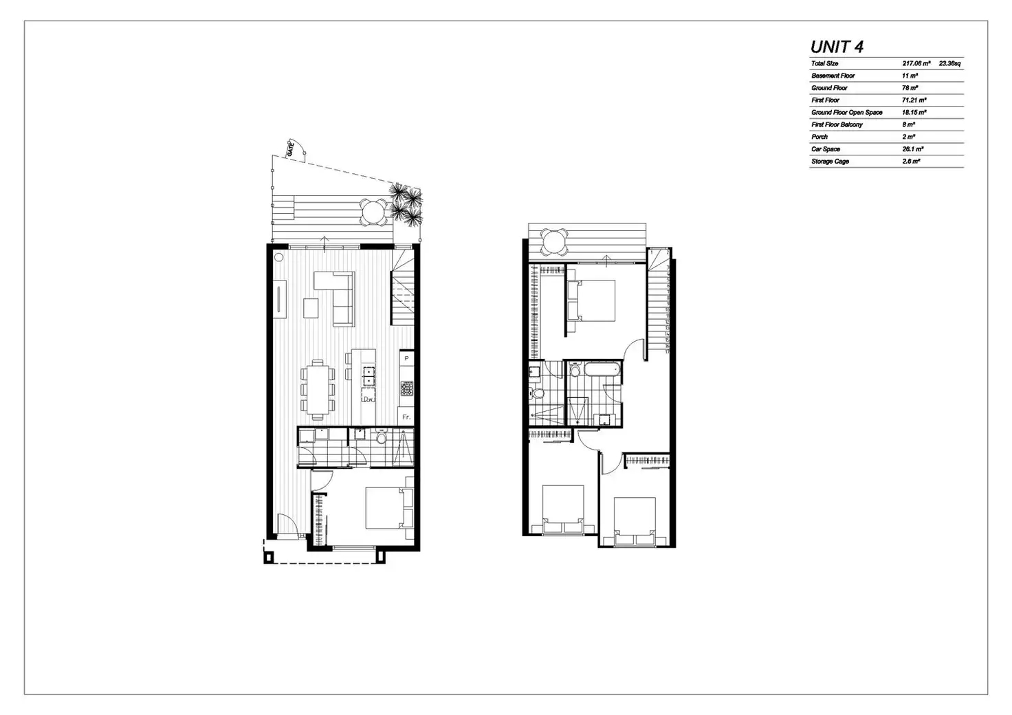 Floorplan of Homely townhouse listing, 1/24 Bayley Grove, Doncaster VIC 3108