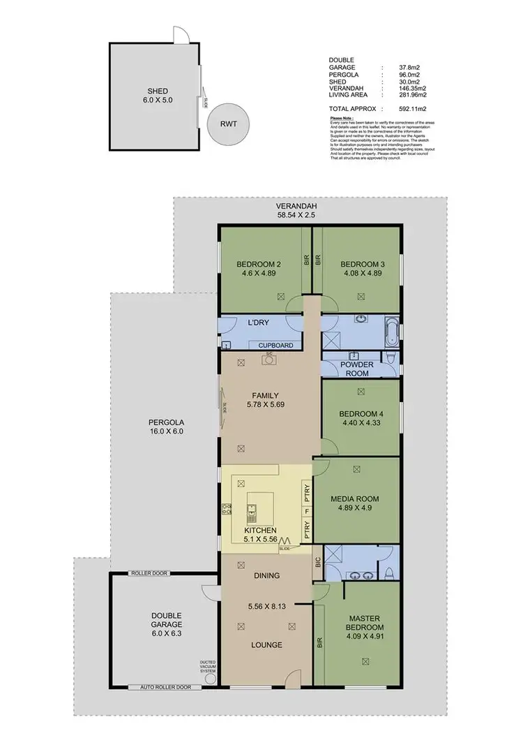 Floorplan of Homely house listing, 8 Pontiac Road, Mount Barker SA 5251
