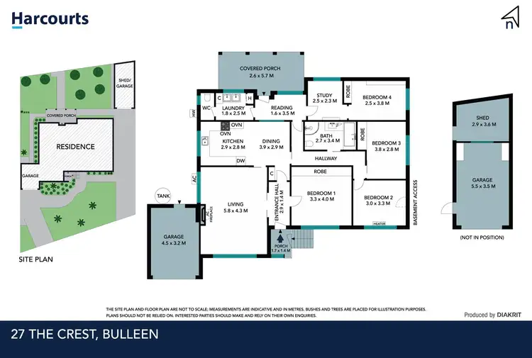 Floorplan of Homely house listing, 27 The Crest, Bulleen VIC 3105