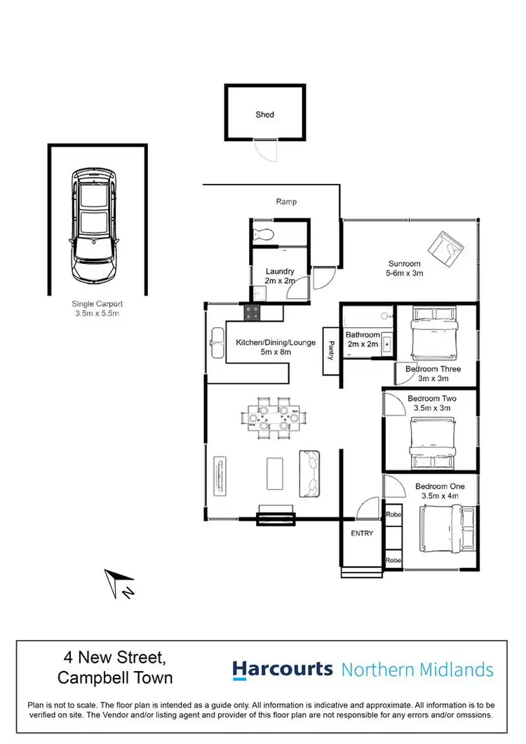 Floorplan of Homely house listing, 4 New Street, Campbell Town TAS 7210