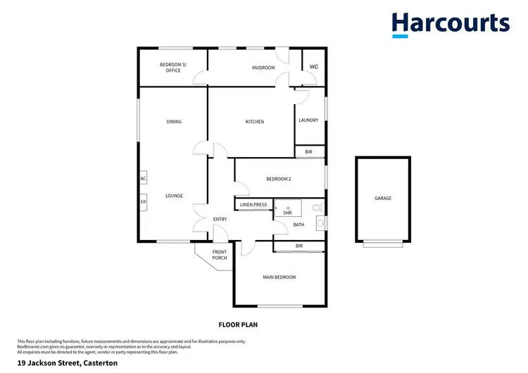 Floorplan of Homely house listing, 19 Jackson Street, Casterton VIC 3311