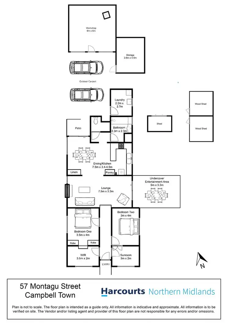 Floorplan of Homely house listing, 57 Montagu Street, Campbell Town TAS 7210