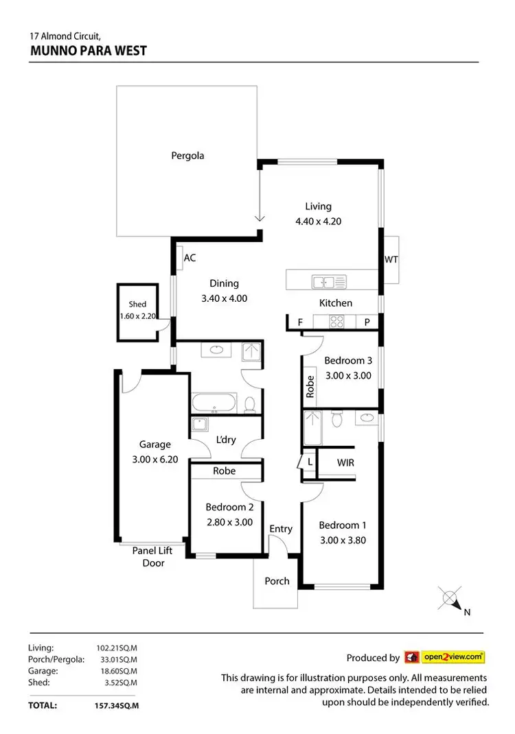 Floorplan of Homely house listing, 17 Almond Circuit, Munno Para West SA 5115