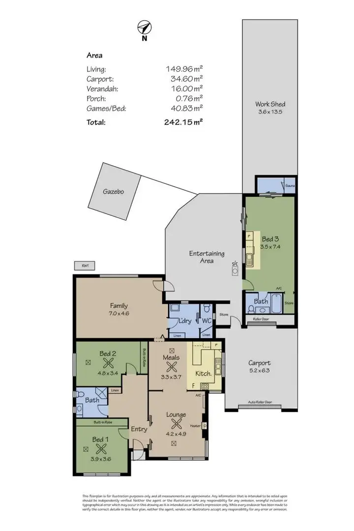 Floorplan of Homely house listing, 23 Brenda Terrace, Largs North SA 5016