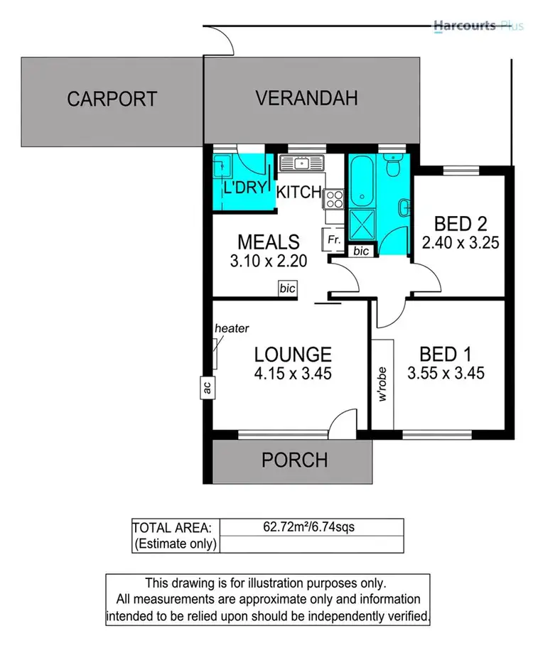 Floorplan of Homely house listing, 1/63 Dudley Avenue, Daw Park SA 5041