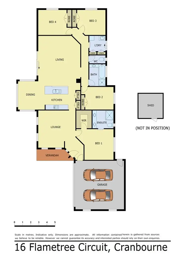 Floorplan of Homely house listing, 16 Flametree Circuit, Cranbourne VIC 3977