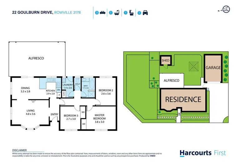 Floorplan of Homely house listing, 22 Goulburn Drive, Rowville VIC 3178
