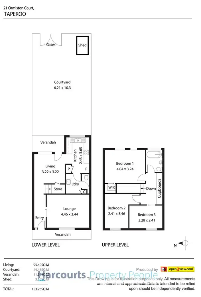 Floorplan of Homely townhouse listing, 21 Ormiston Court, Taperoo SA 5017