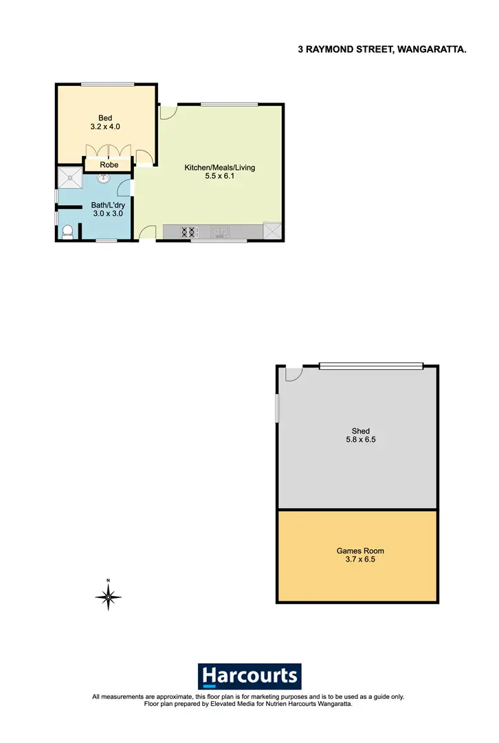 Floorplan of Homely house listing, 3 Raymond Street, Wangaratta VIC 3677