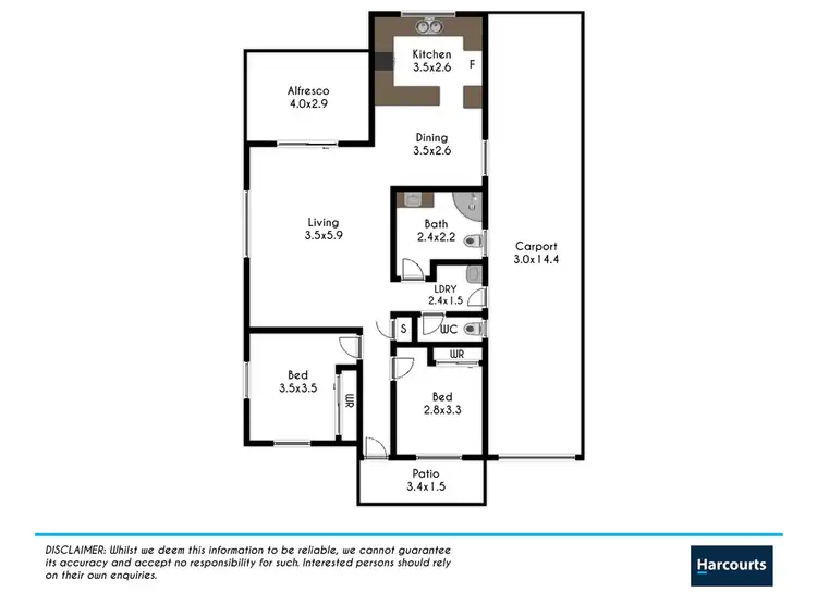 Floorplan of Homely villa listing, 71/140 Hollinsworth Drive, Marsden Park NSW 2765